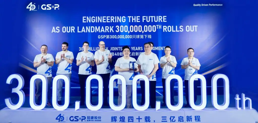 GSP employees on stage at celebration event